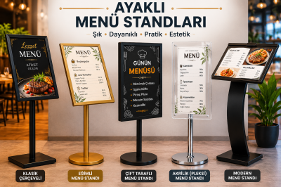 AYAKLI MENÜ STANDLARI