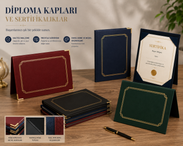 DİPLOMA KAPLARI VE SERTFİKALIKLAR
