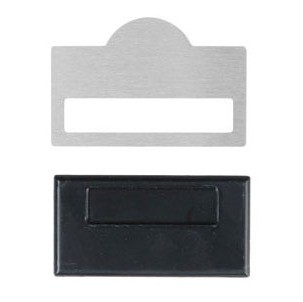 Kubbeli Sürgülü Metal Yaka İsimliği (Gümüş)
