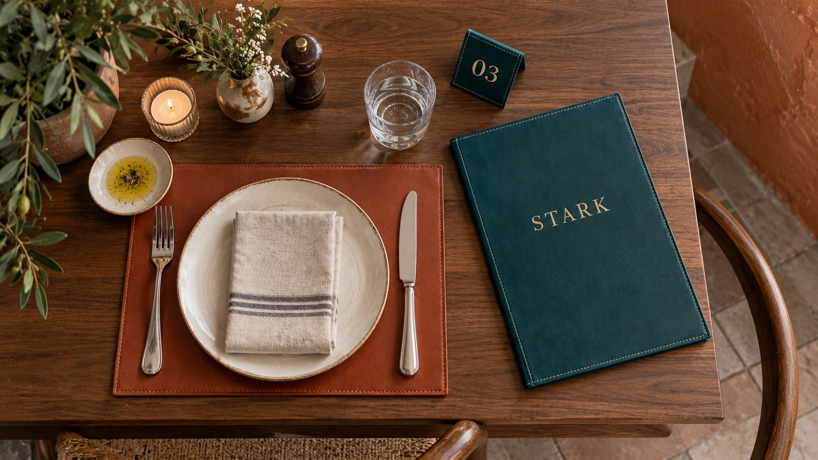 Stark Menu Craftsmanship - Genuine Leather Menu Covers